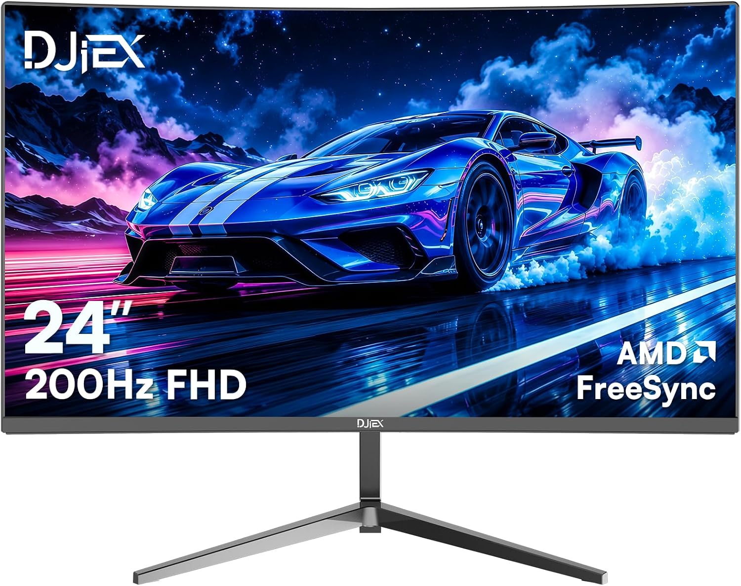 Gaming Monitor Curved - Moniteur de jeu incurvé de 24