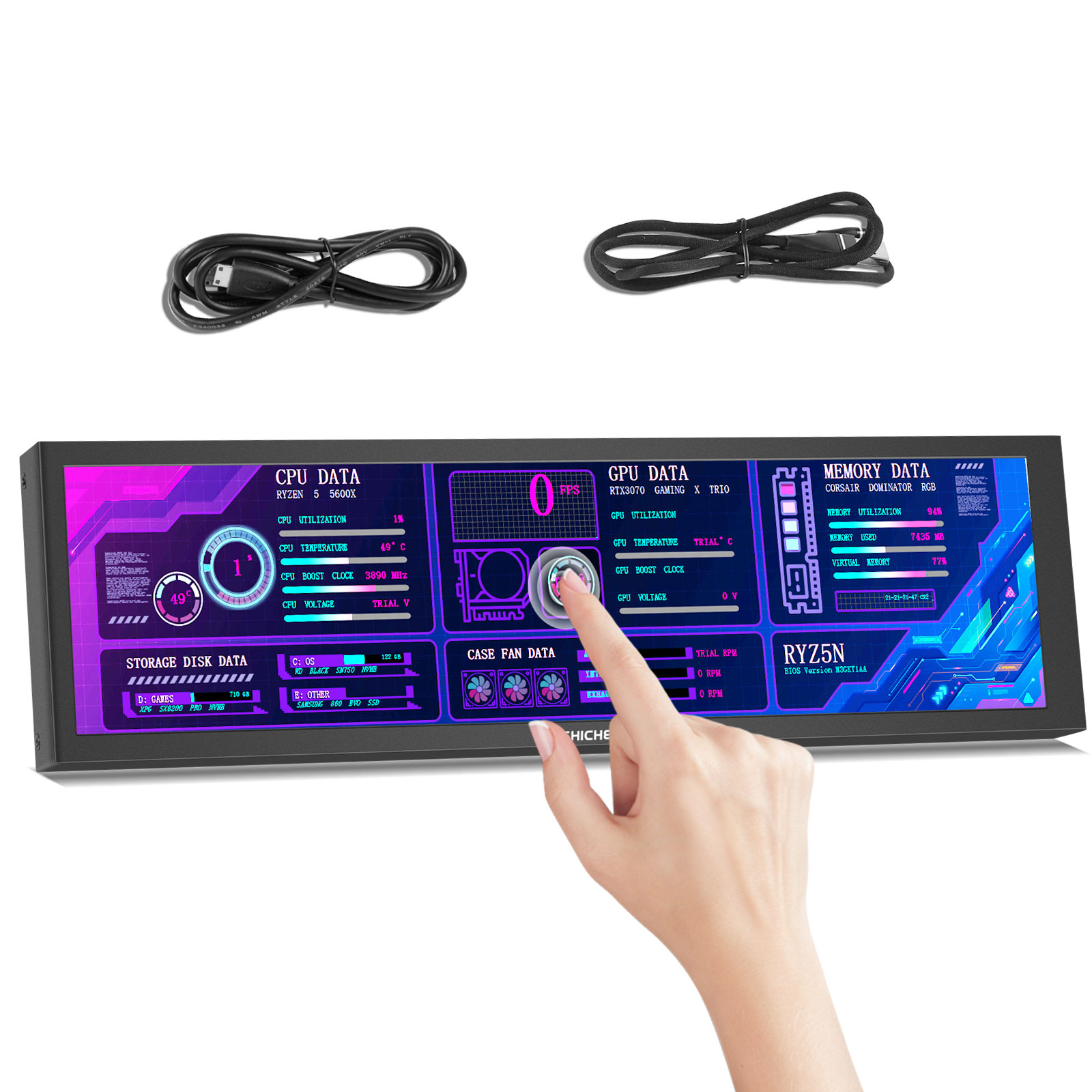 Écran secondaire de châssis de - Gaming Monitor Curved avis et prix