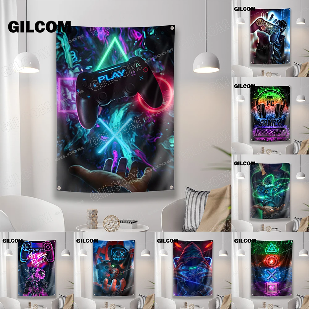 Drapeau de salle de jeu, banni - Esports Gaming Poster avis et prix