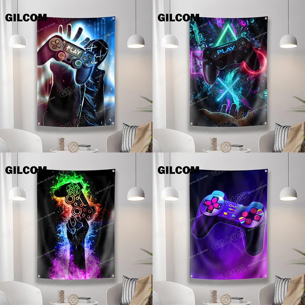 Drapeau de salle de jeu, banni - Esports Gaming Poster avis et prix