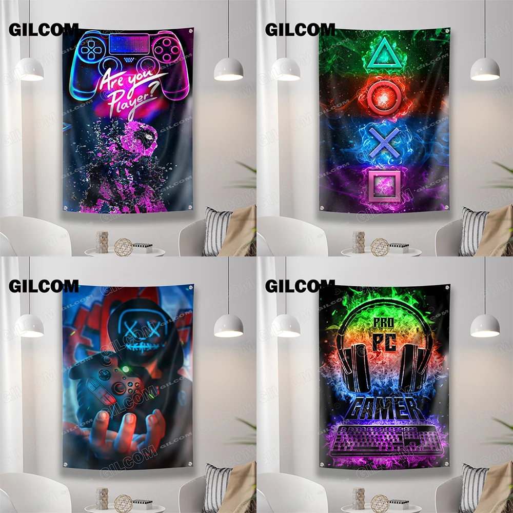 Drapeau de salle de jeu, banni - Esports Gaming Poster avis et prix