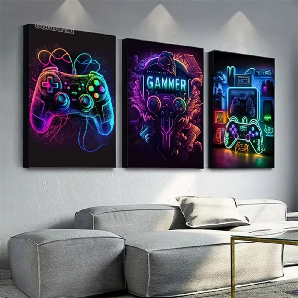 Peintures sur toile de jeu néo - Esports Gaming Poster avis et prix