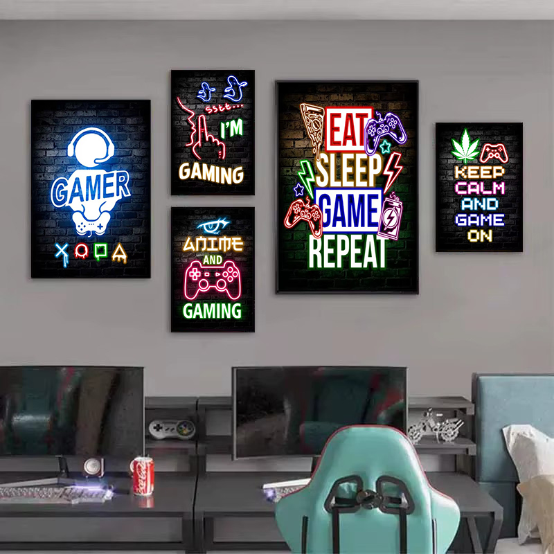 1 pièce Tableau sur toile sans - Esports Gaming Poster avis et prix