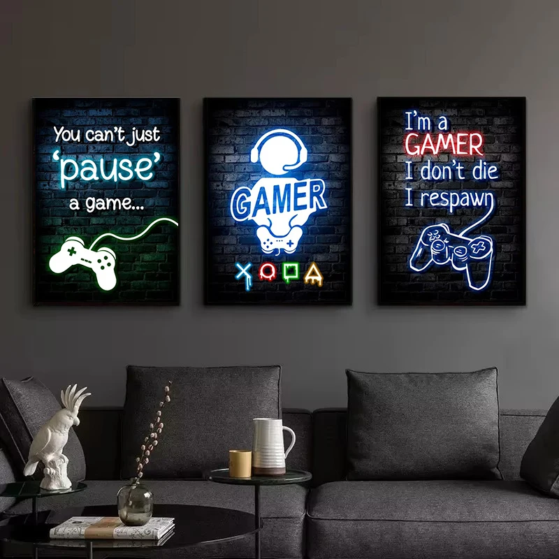 1 pièce Tableau sur toile sans - Esports Gaming Poster avis et prix