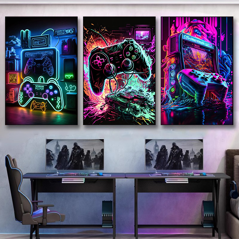 Peinture sur toile d'art mural - Esports Gaming Poster avis et prix